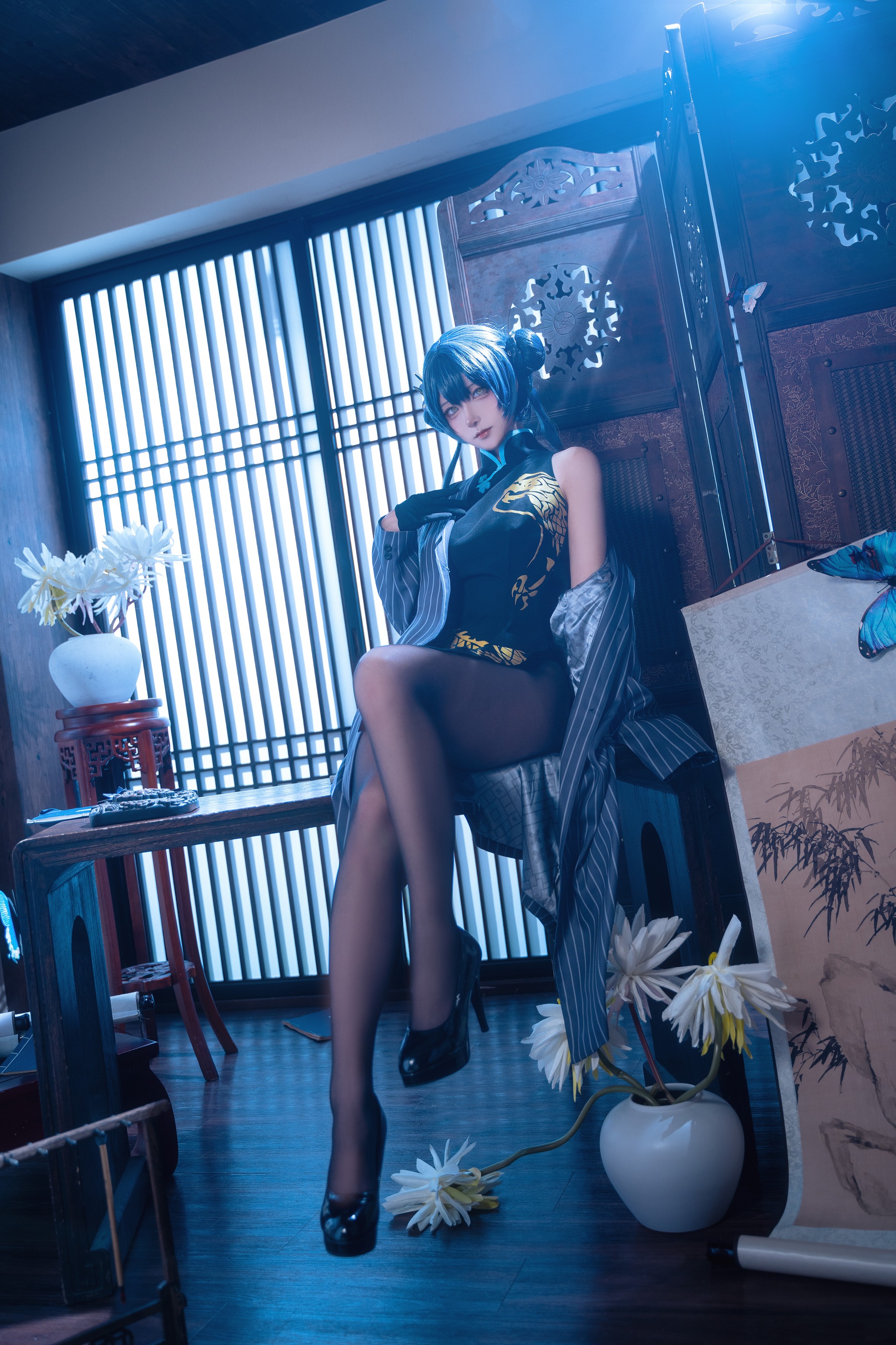 Seya-狮砸 - NO.039 蔚蓝档案 妃咲 旗袍[12P]-XikXak